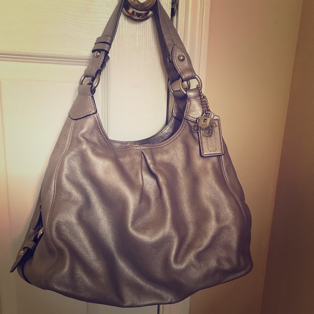 Coach leather hobo bag - Picture 1 of 5